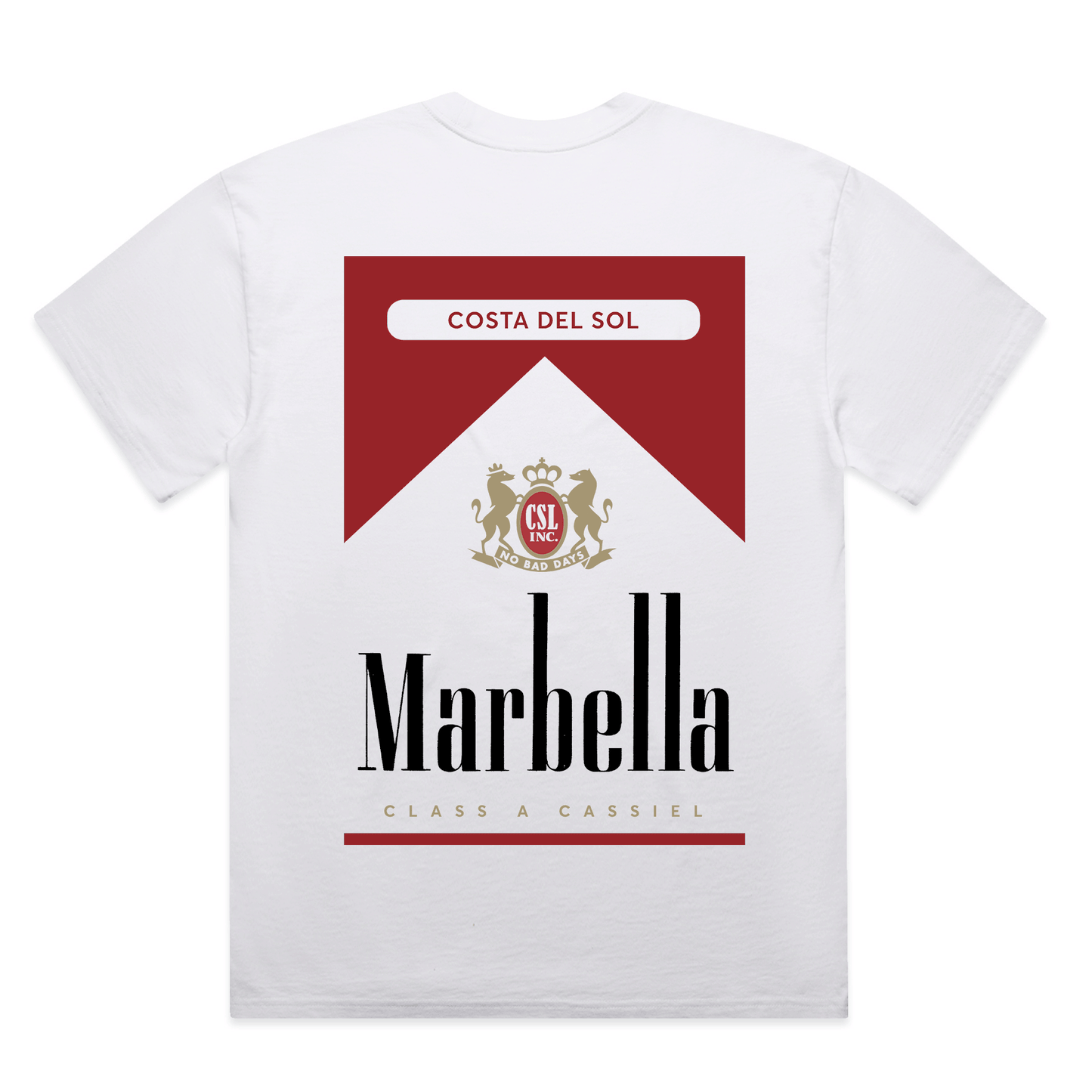 Cassiel Marbella Faded White Tee