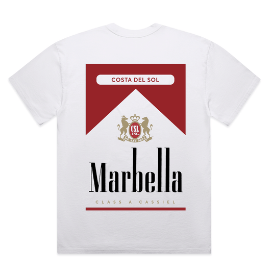 Cassiel Marbella Faded White Tee