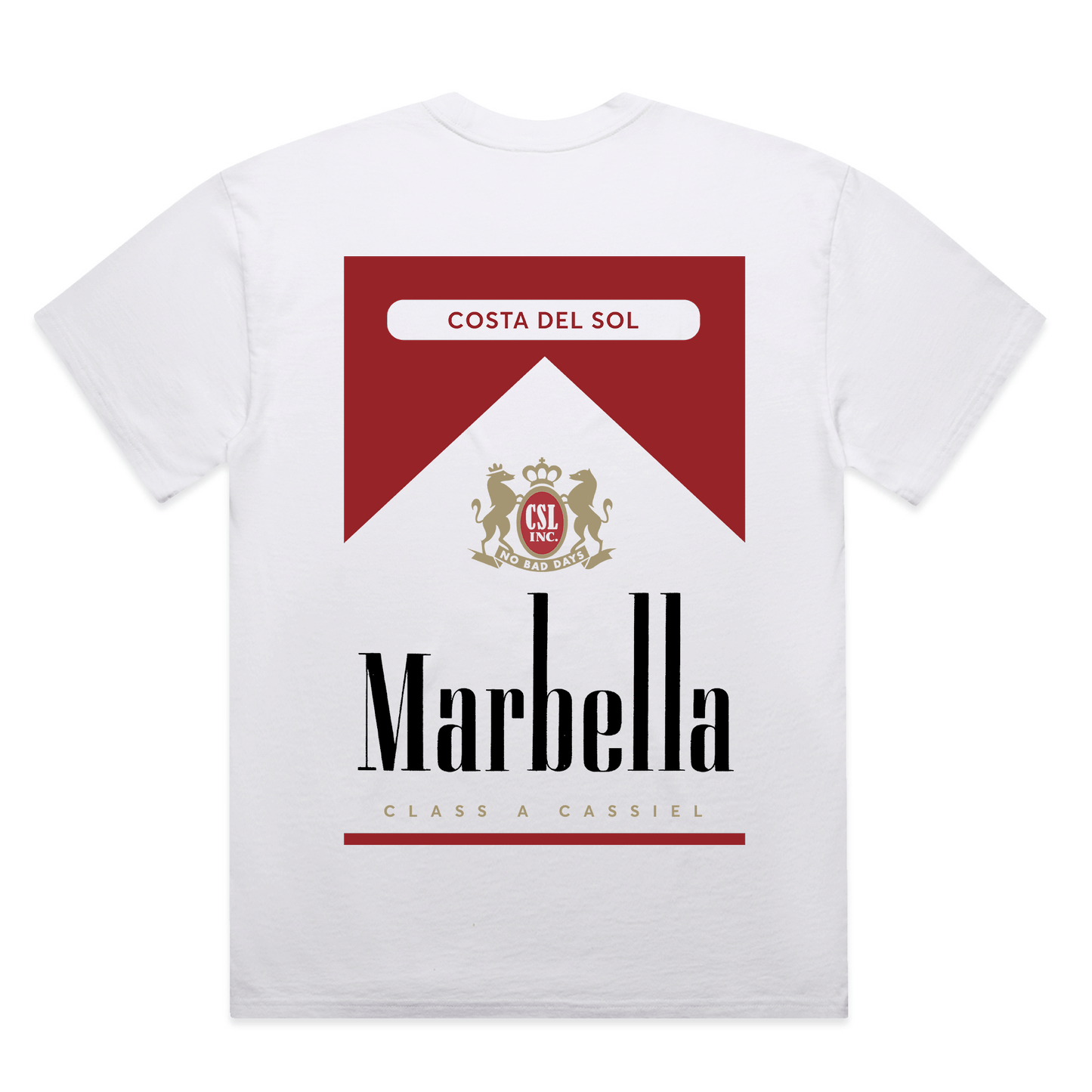 Cassiel Clo Marbella Faded White Tee