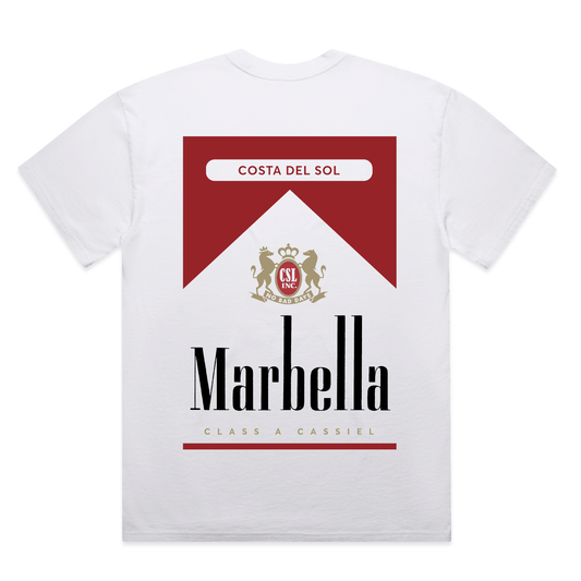 Cassiel Clo Marbella Faded White Tee