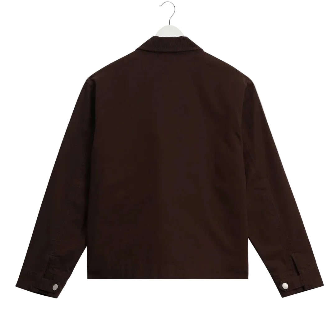 Wax London Mason Dark Brown Canvas Work Jacket