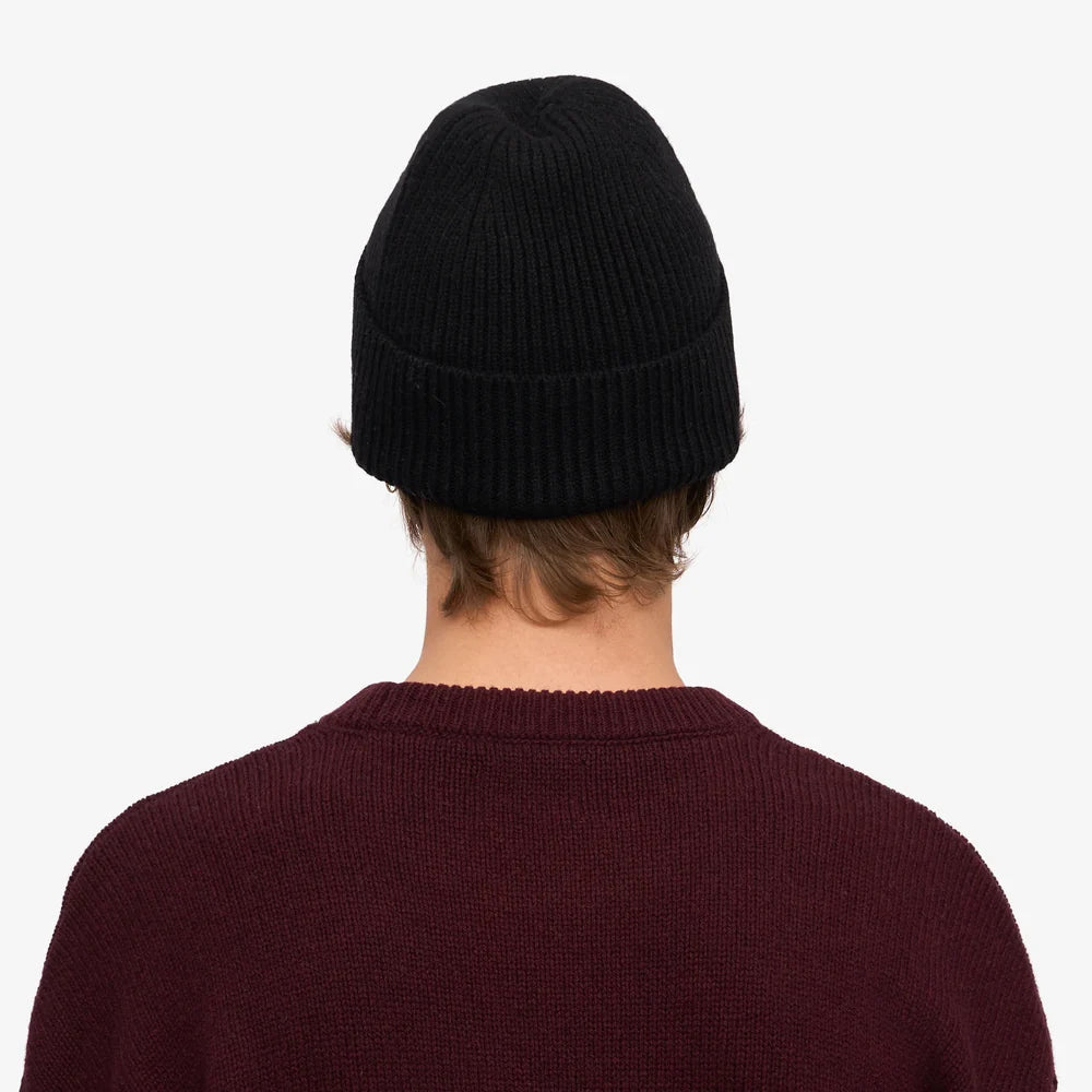 Colorful Standard Merino Wool Deep Black Beanie