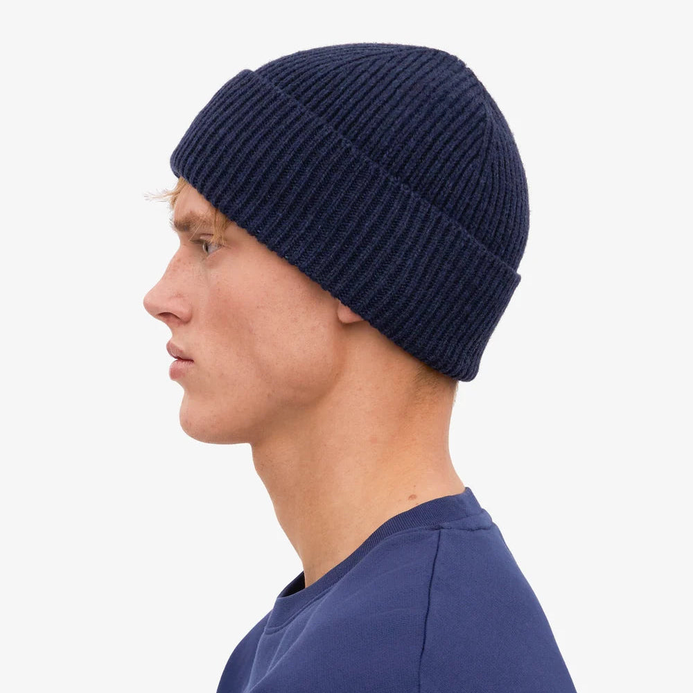 Colorful Standard Merino Wool Marine Blue Beanie
