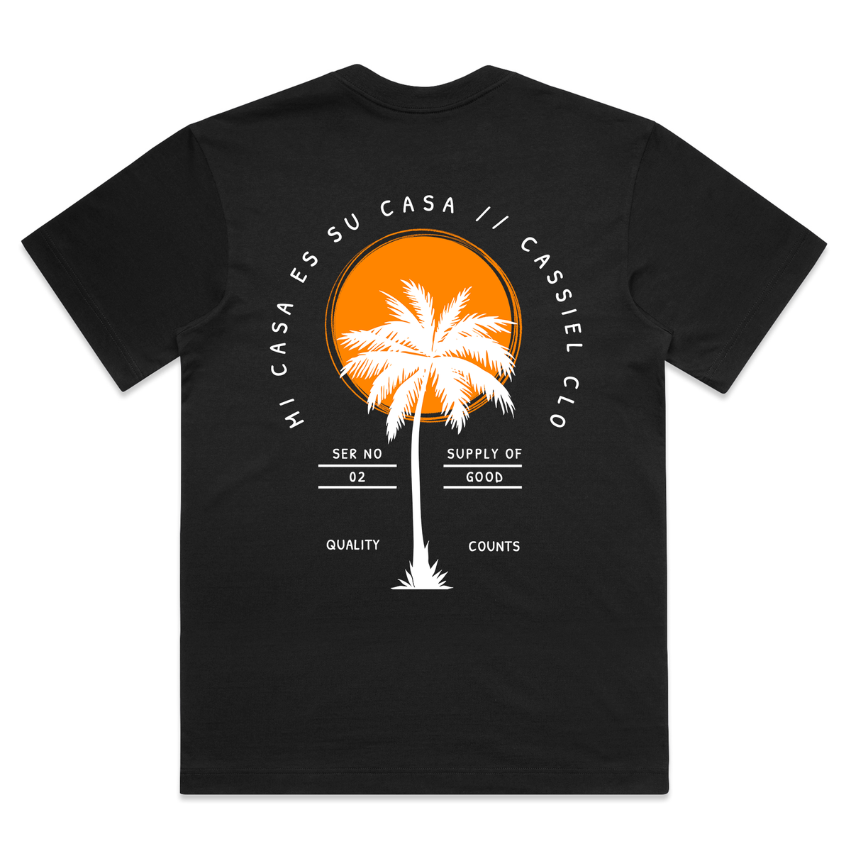 Cassiel Clo Mi Casa Box Black Tee