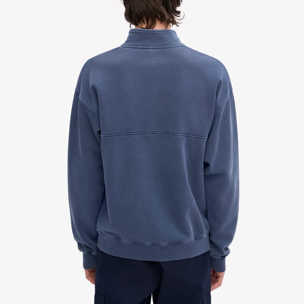 Colorful Standard Classic Organic Neptune Blue Quarter Zip Sweatshirt