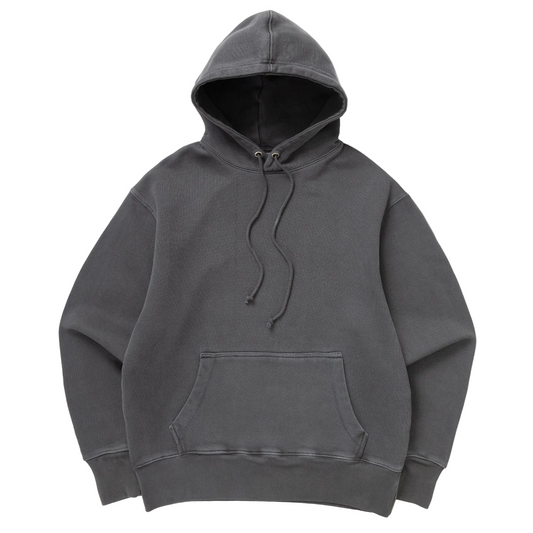 Power Goods Loopback Washed Black Hoodie