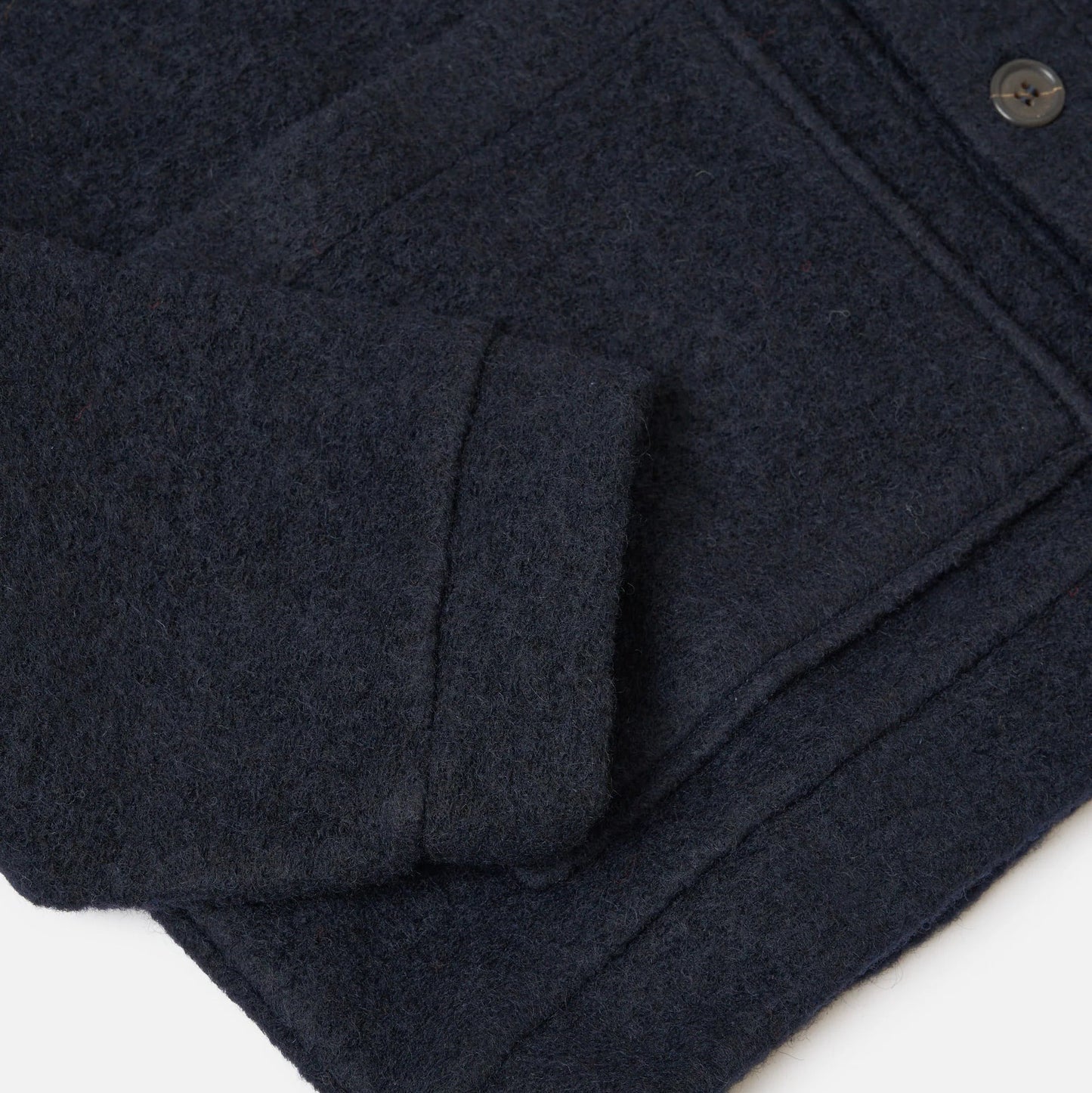 Universal Works Advance Wool Fleece Navy Cardigan