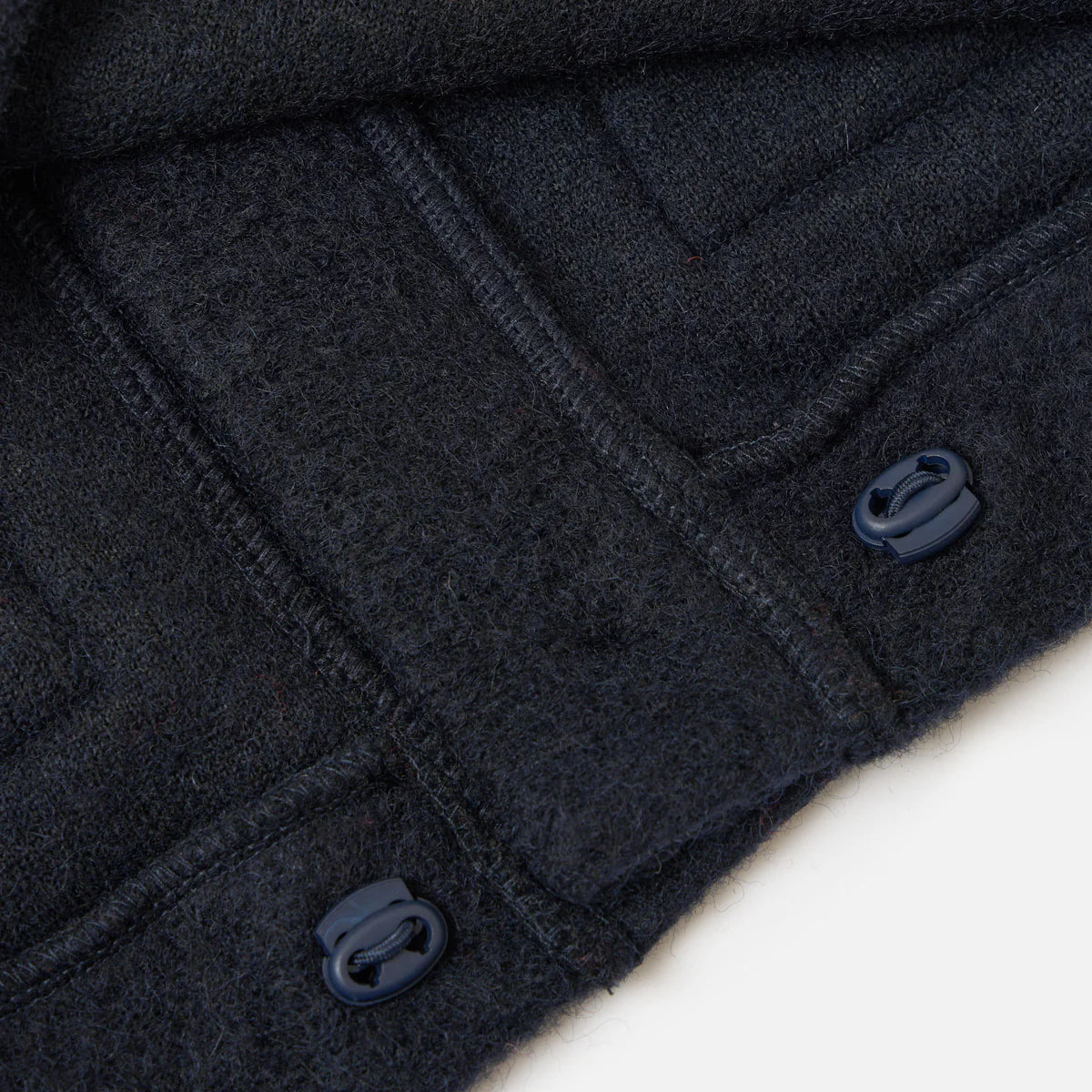 Universal Works Advance Wool Fleece Navy Cardigan
