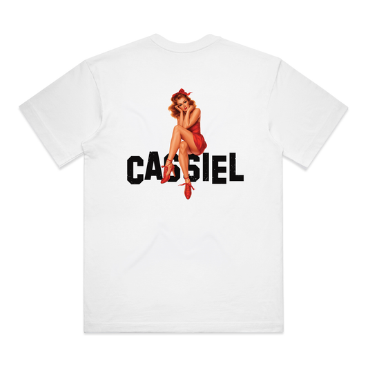 Cassiel Clo Pinup Box White Tee