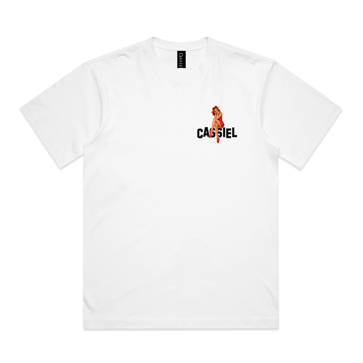 Cassiel Clo Pinup Box White Tee