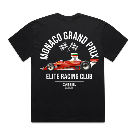 Cassiel Clo Monaco Grand Prix Faded Black Tee