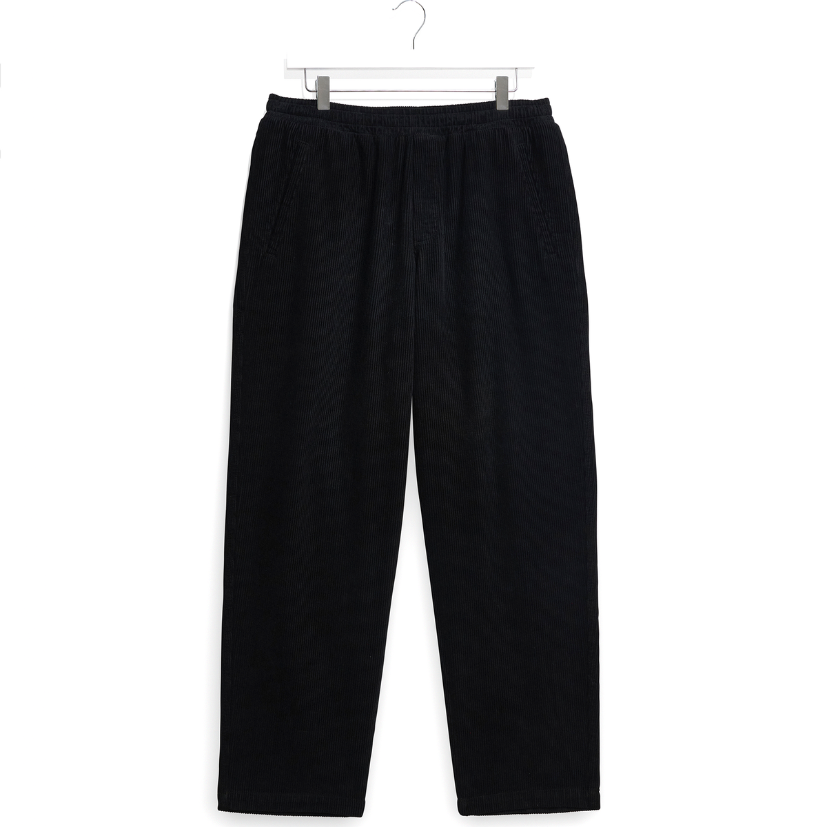 Wax London Tyne Cotton Corduroy Black Trouser