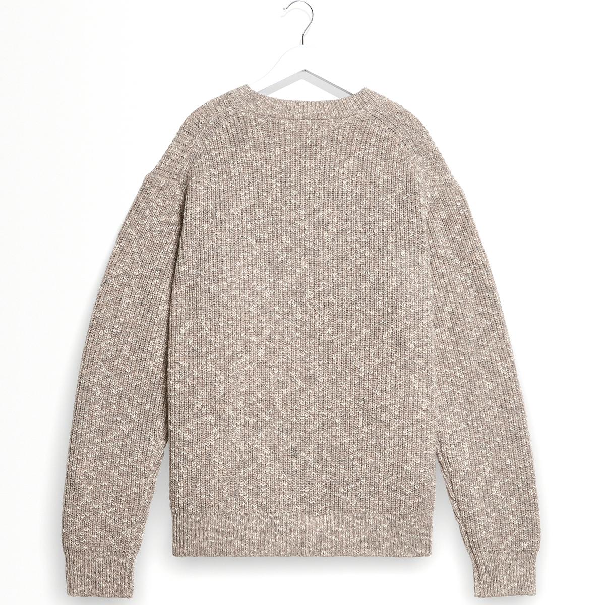 Wax London Wilde Crew Rib Fleck Natural Knit