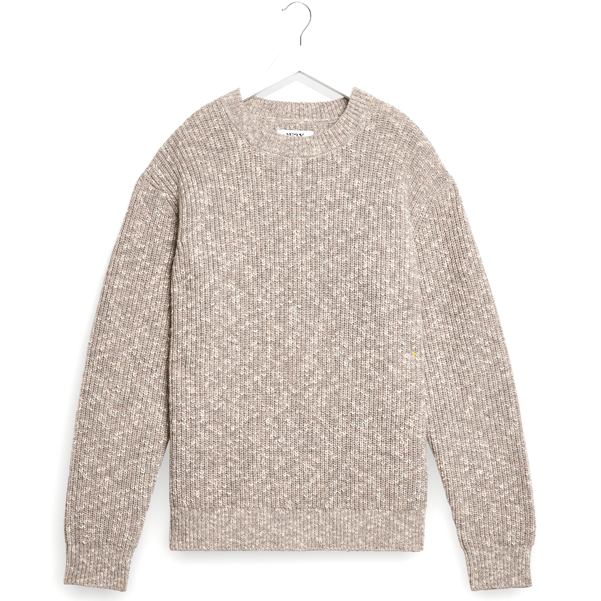 Wax London Wilde Crew Rib Fleck Natural Knit