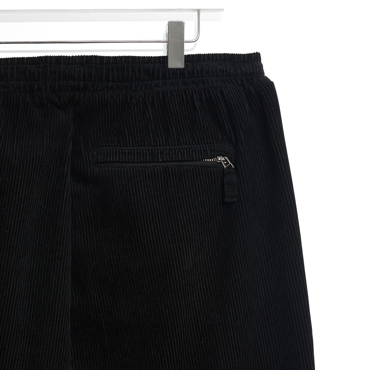 Wax London Tyne Cotton Corduroy Black Trouser
