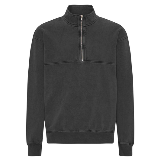 Colorful Standard Classic Organic Faded Black Quarter Zip Sweatshirt