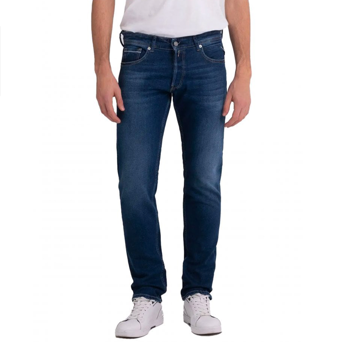 Replay Grover Power Stretch Mid Wash Jean