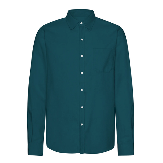 Colorful Standard Organic Flannel Ocean Green Shirt