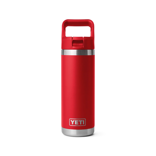 YETI Rambler 18 OZ Rescue Red Straw Bottle