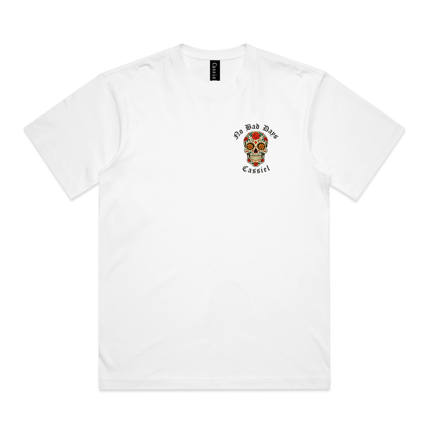 Cassiel Clo Skull Box White Tee