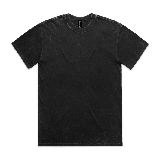 Cassiel Stone Wash Soft Touch Black Tee