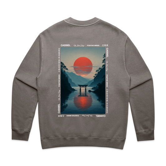 Cassiel Sunset Faded Grey Sweatshirt
