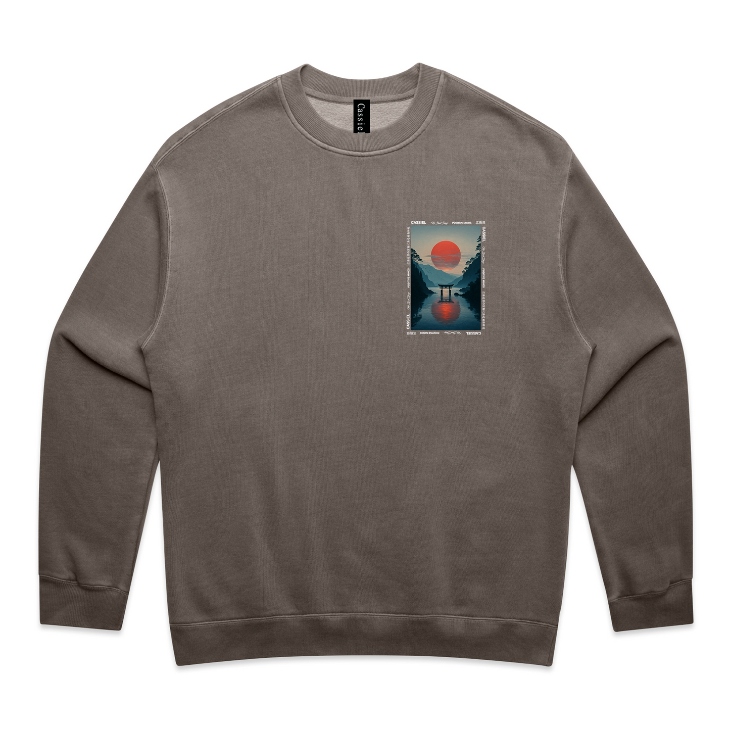 Cassiel Sunset Faded Grey Sweatshirt