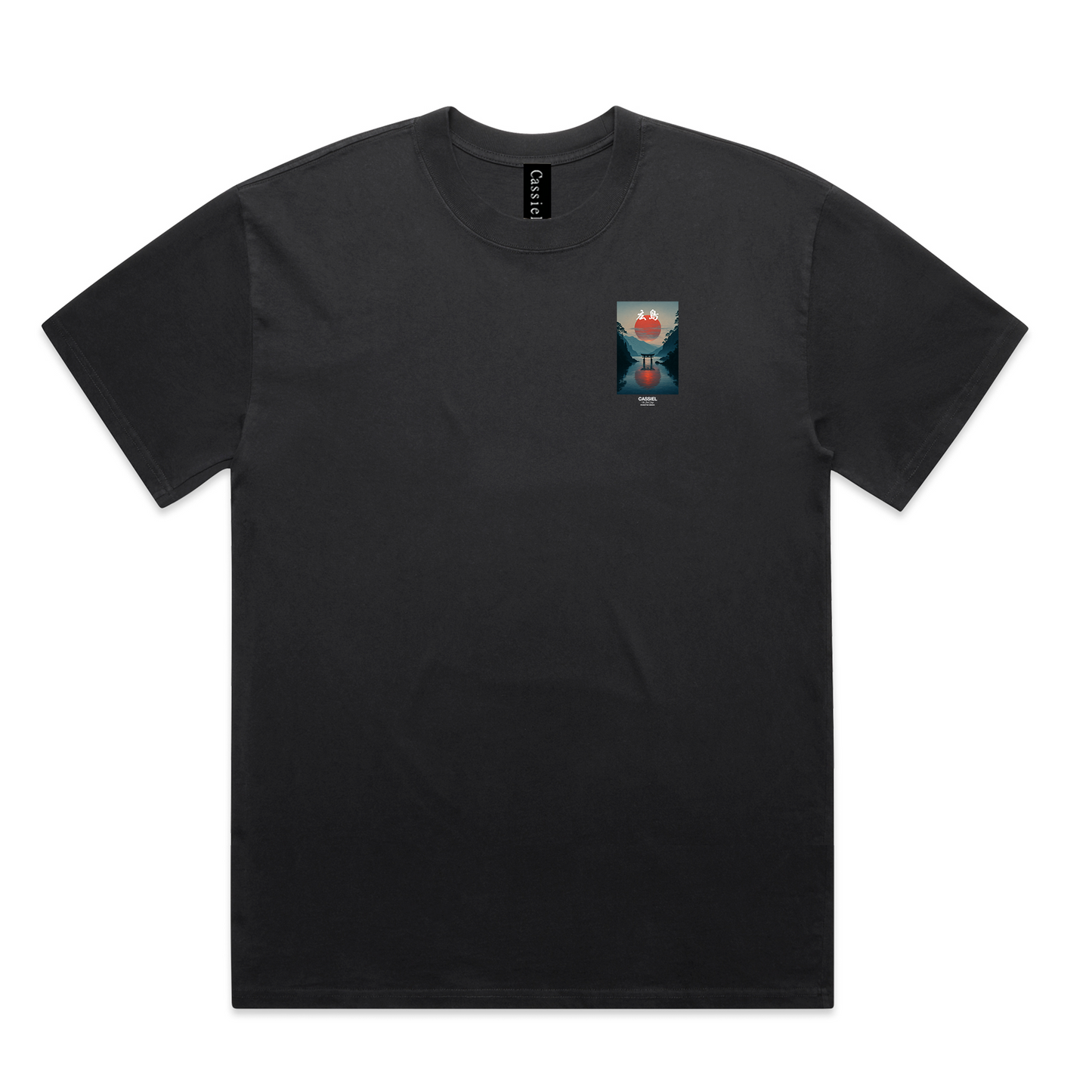 Cassiel Clo Sunset Faded Black Tee