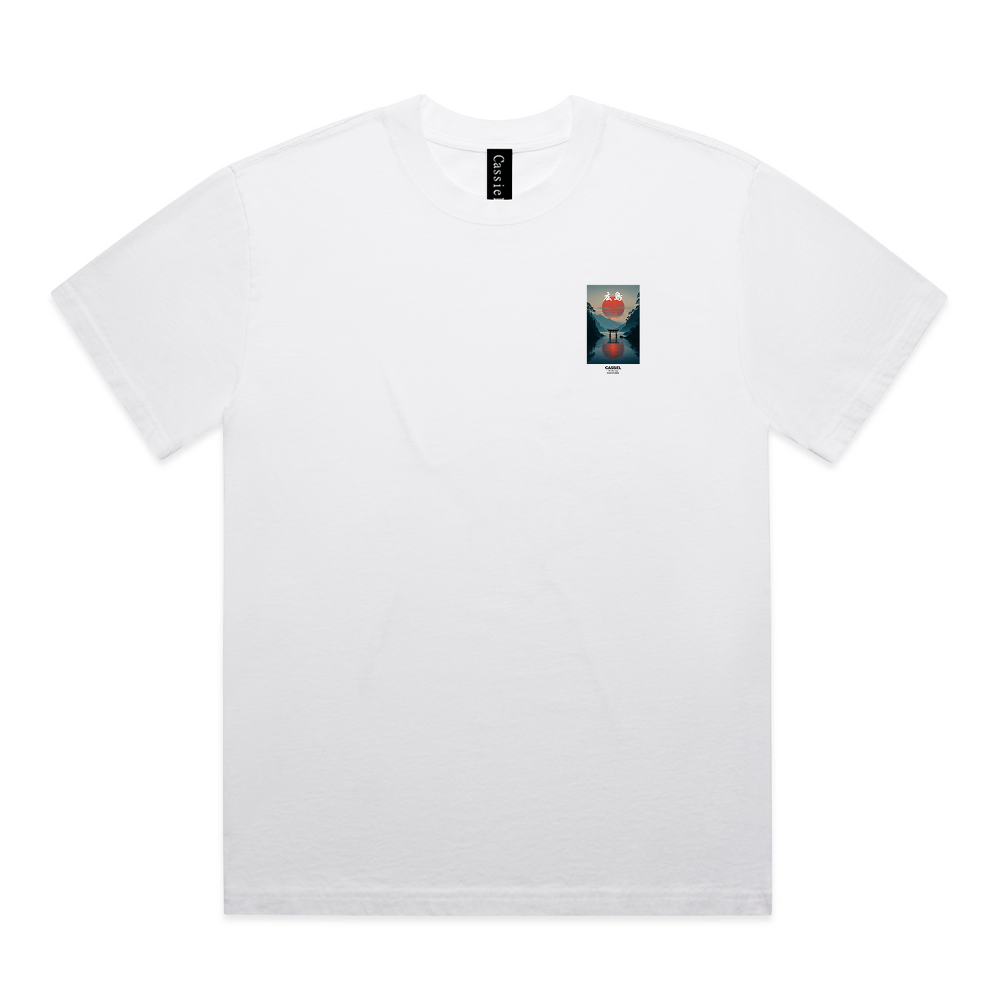 Cassiel Clo Sunset Faded White Tee