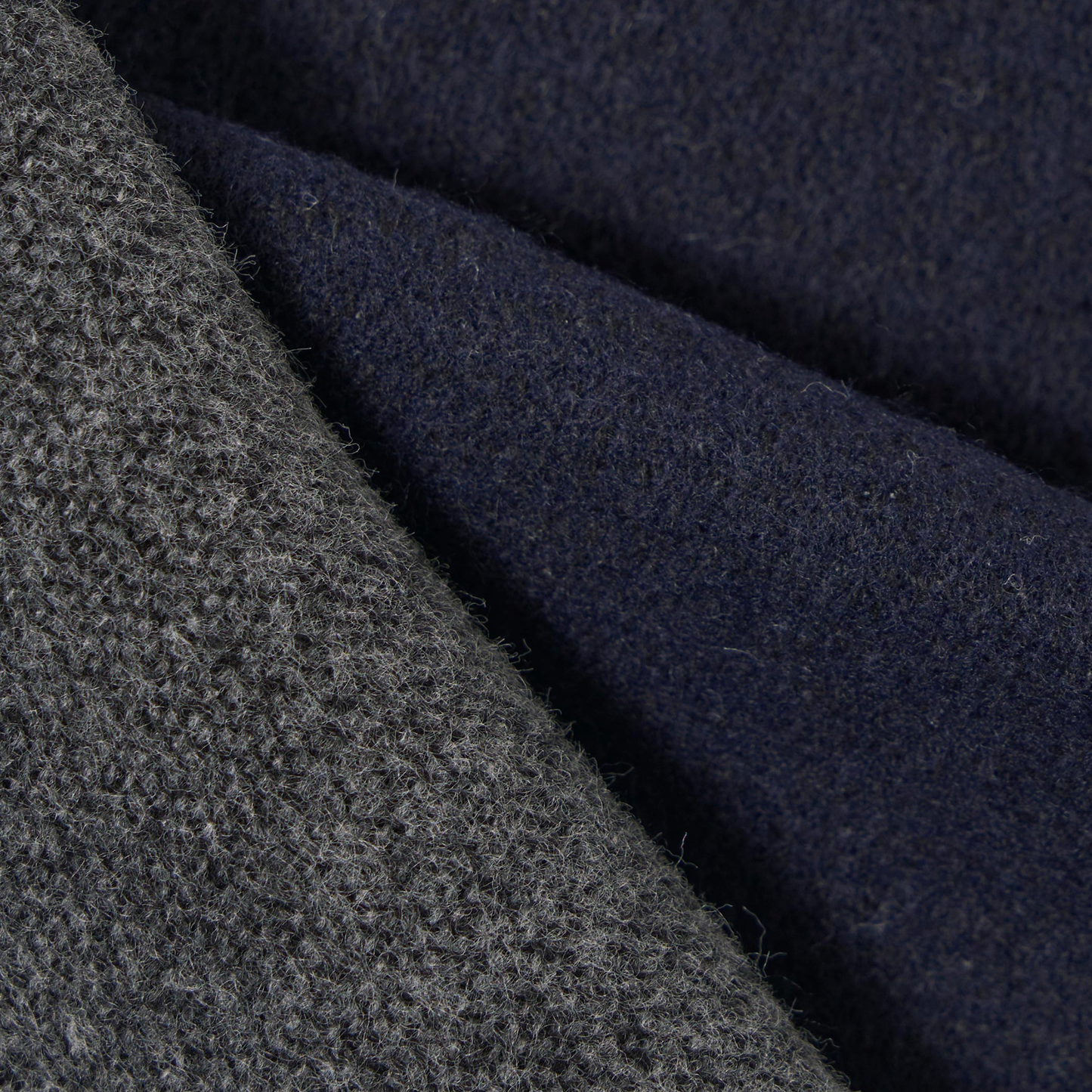 Universal Works Double Sided Navy Grey Scarf