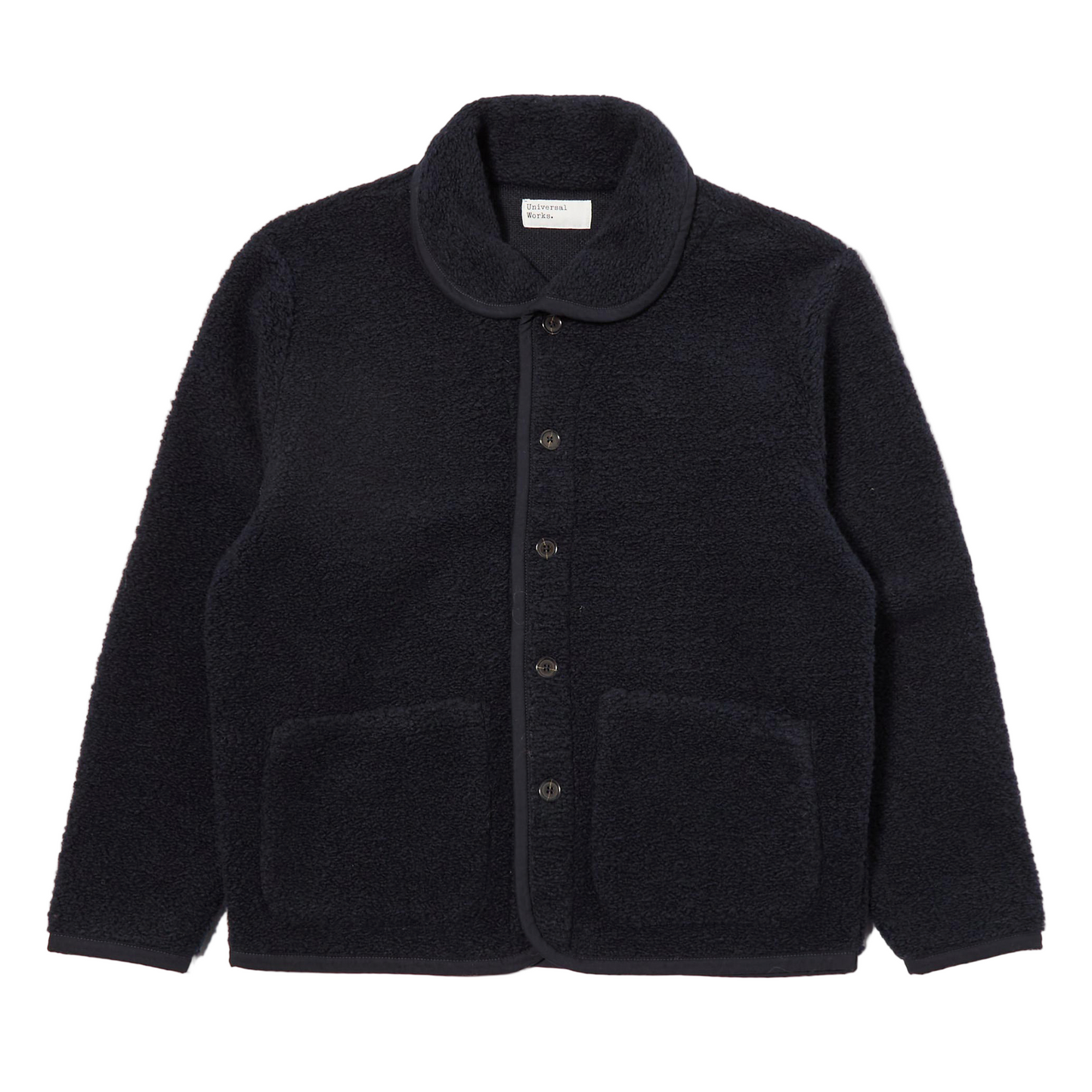 Universal Works Lancaster Alvar Navy Fleece Jacket