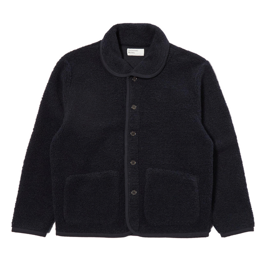 Universal Works Lancaster Alvar Navy Fleece Jacket
