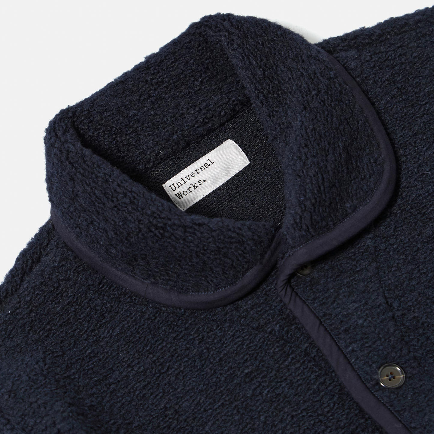 Universal Works Lancaster Alvar Navy Fleece Jacket