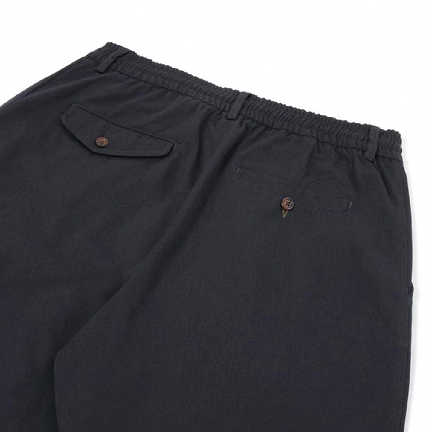 Universal Works Pleated Track Pant Twill Black Trouser