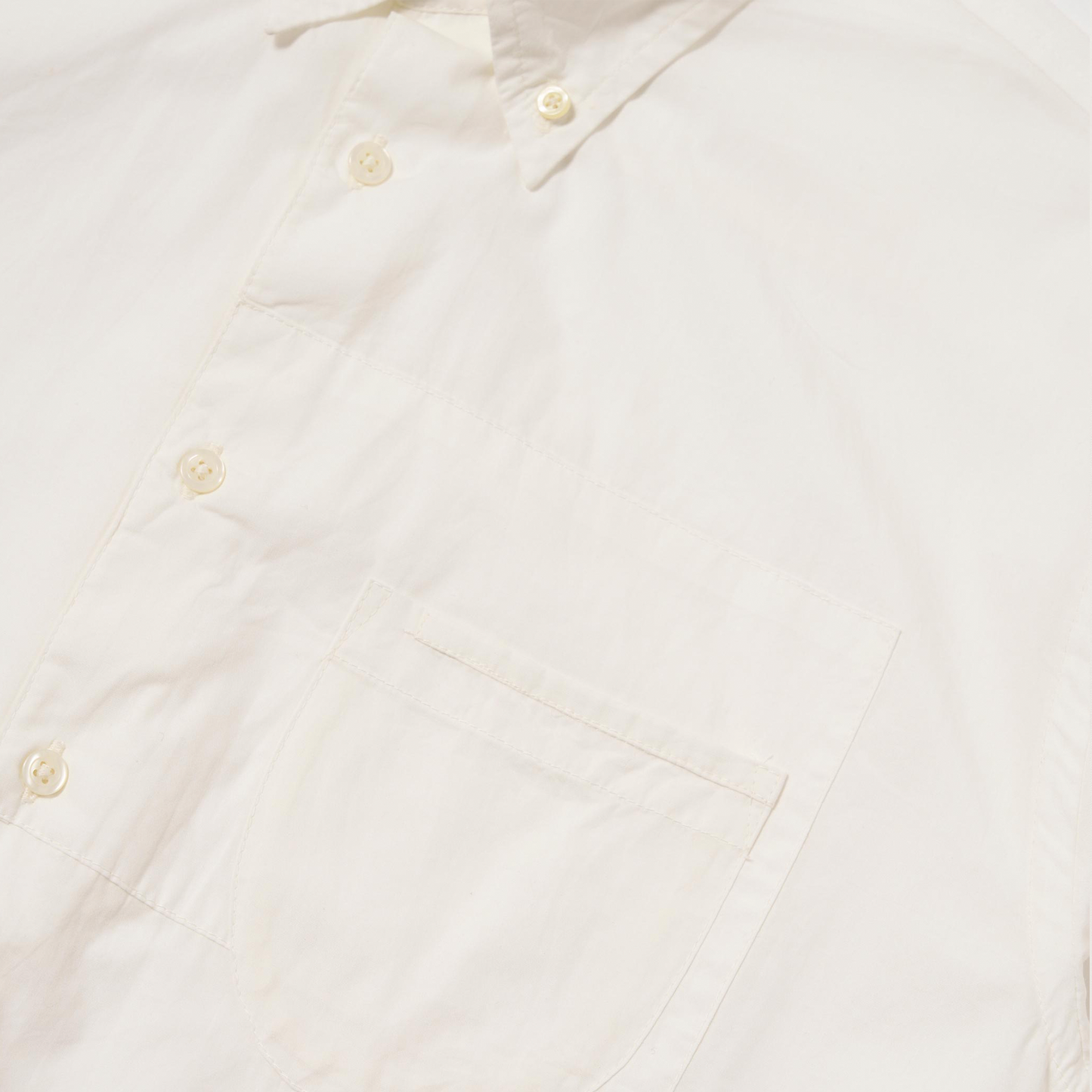Universal Works Patched Lazy Day White Shirt