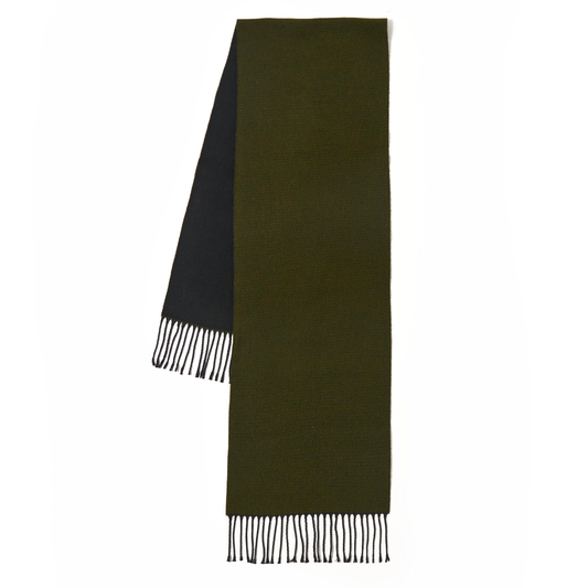 Universal Works Double Sided Green Black Scarf