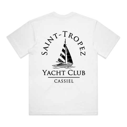 Cassiel Saint Tropez Yacht Box White Tee
