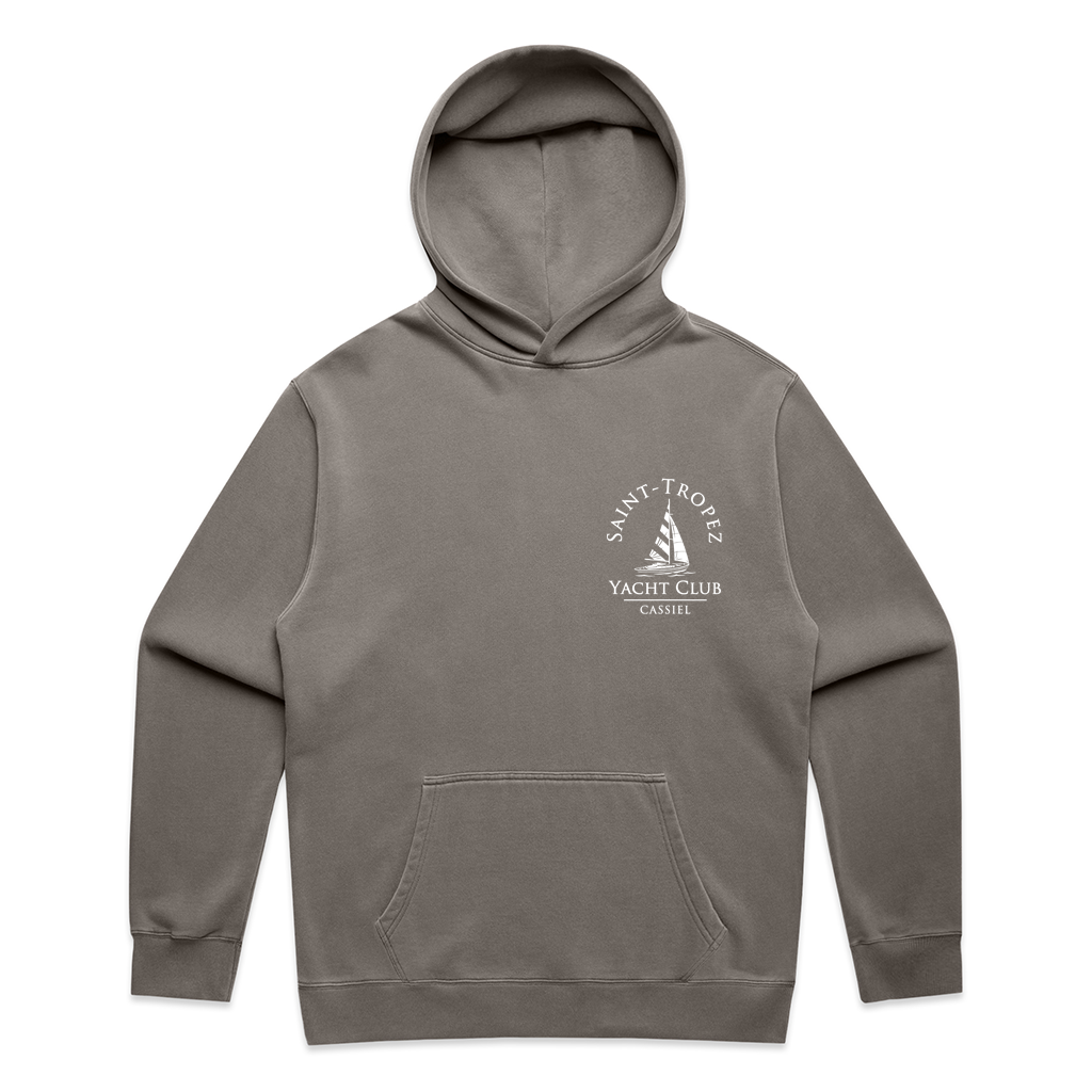Cassiel Clo Saint Tropez Faded Grey Hoodie Sweatshirt