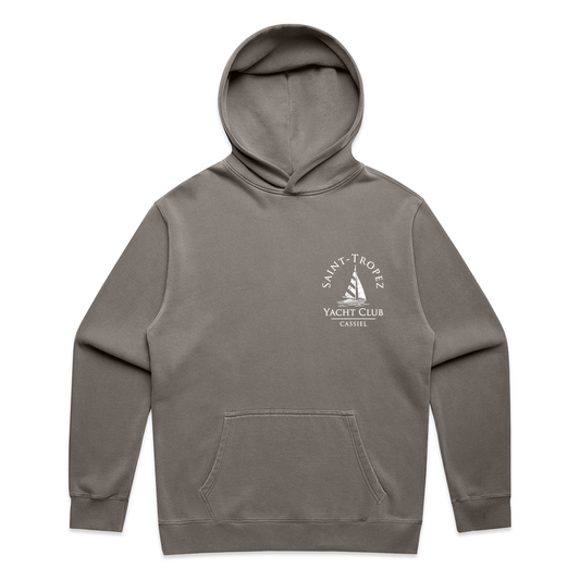 Cassiel Clo Saint Tropez Faded Grey Hoodie Sweatshirt