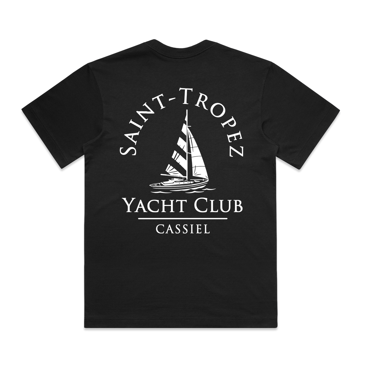 Cassiel Clo Saint Tropez Yacht Box Black Tee