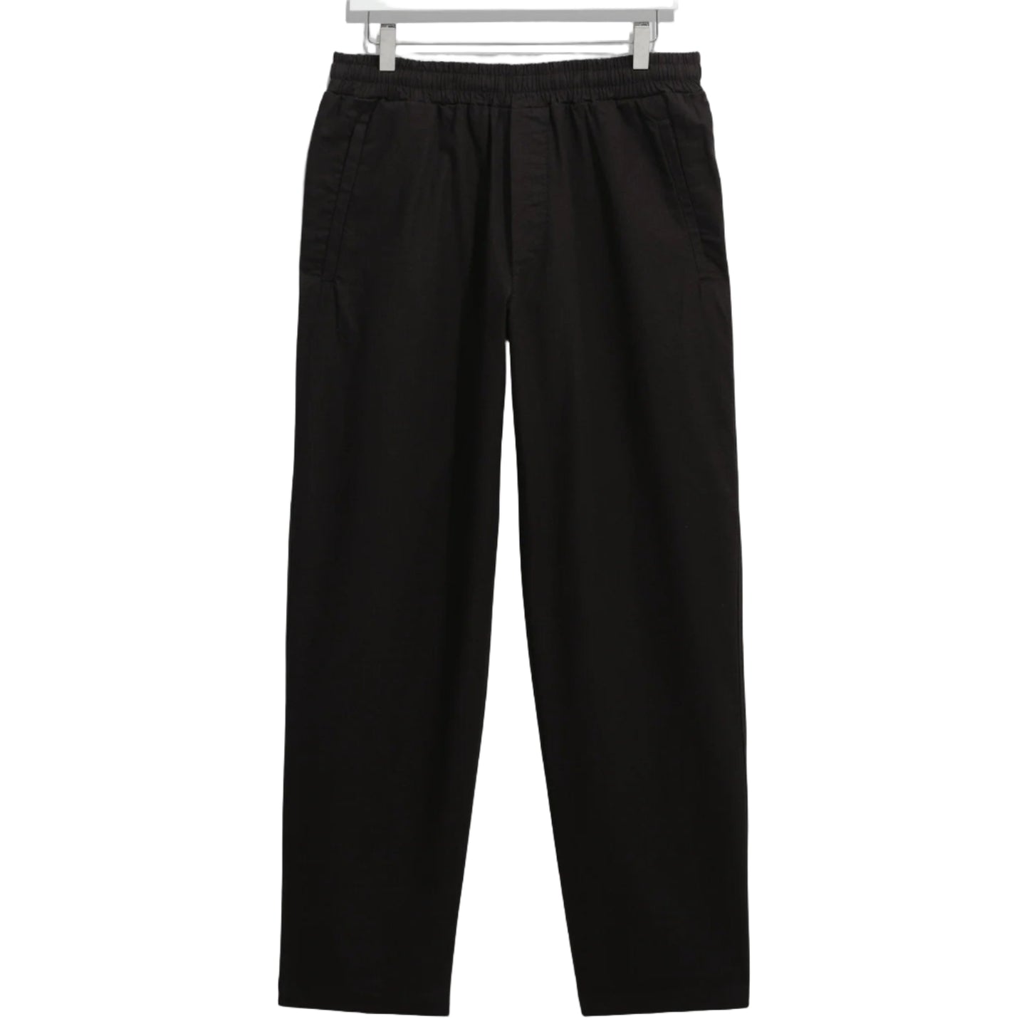 Wax London Tyne Ripstop Straight Leg Black Trouser