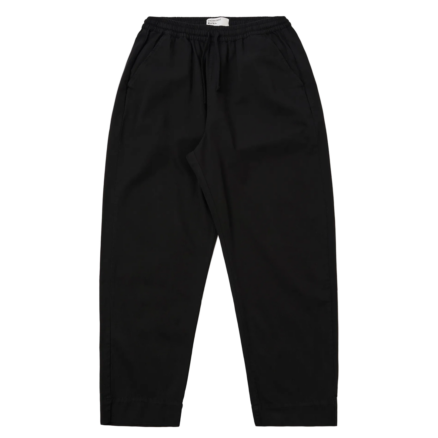Universal Works Judo Kelly Cotton Black Pant
