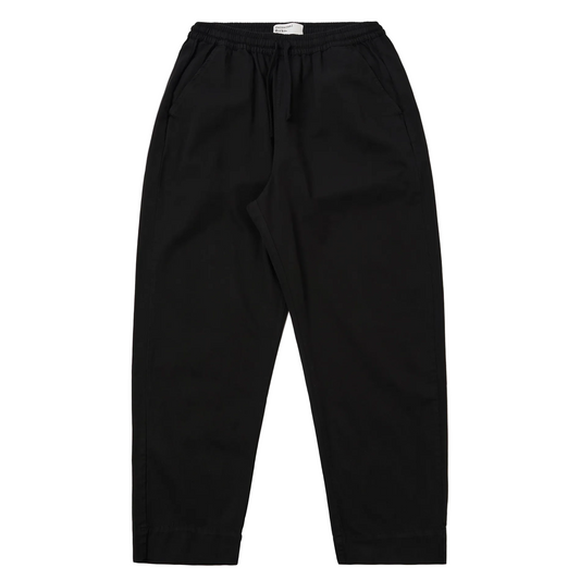 Universal Works Judo Kelly Cotton Black Pant
