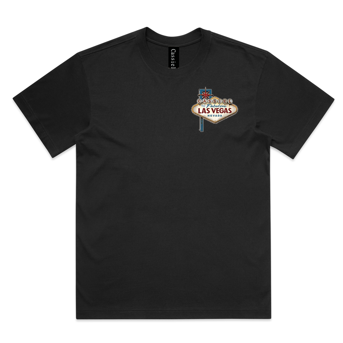 Cassiel Clo Las Vegas Box Black Tee
