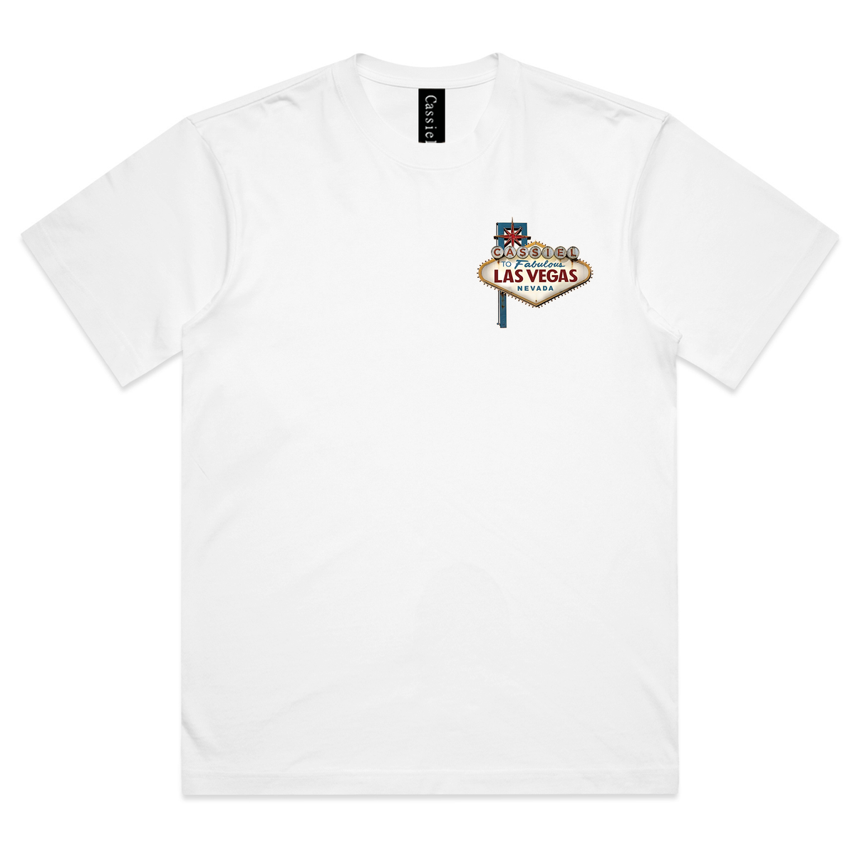 Cassiel Clo Las Vegas Box White Tee