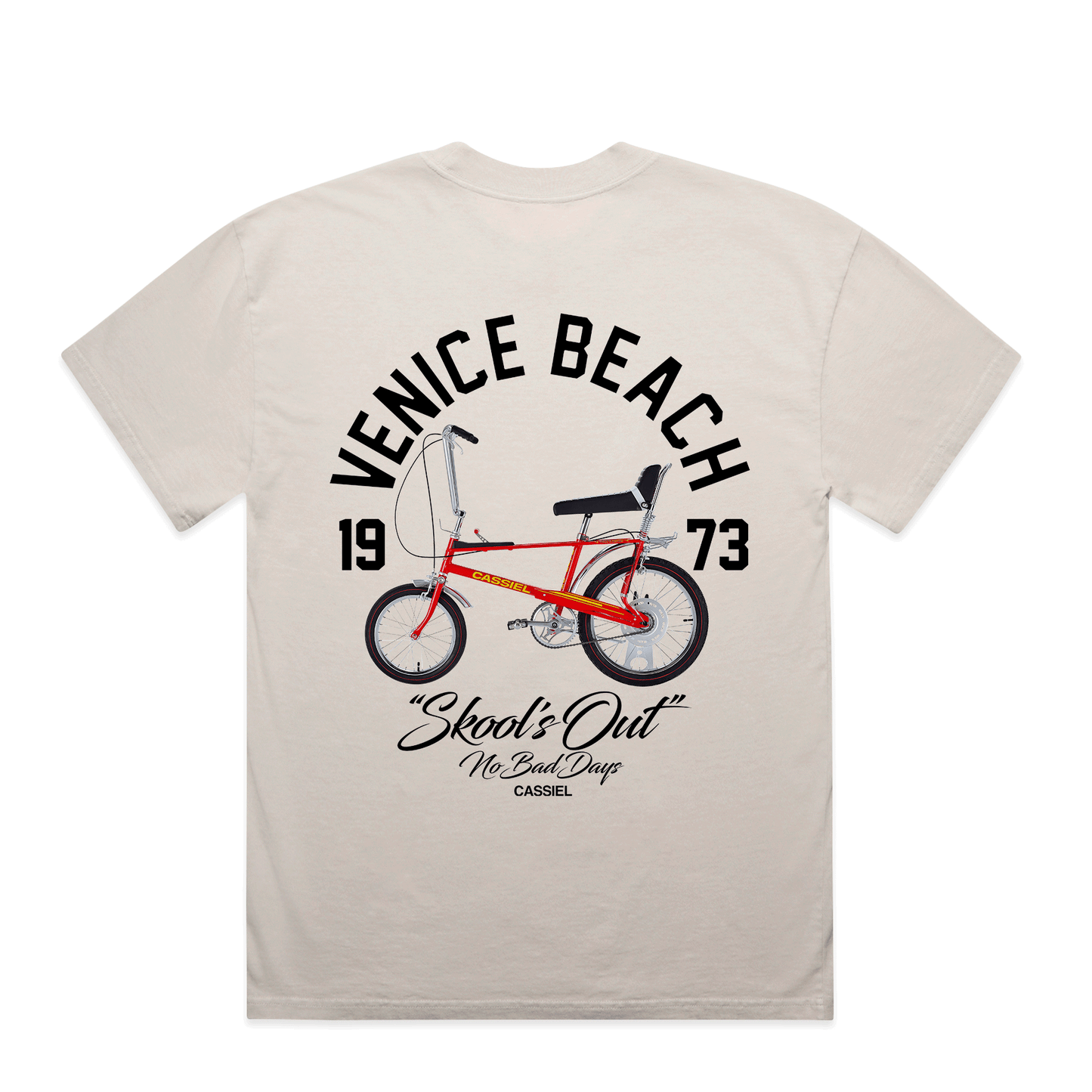 Cassiel Venice Beach Faded Bone Tee