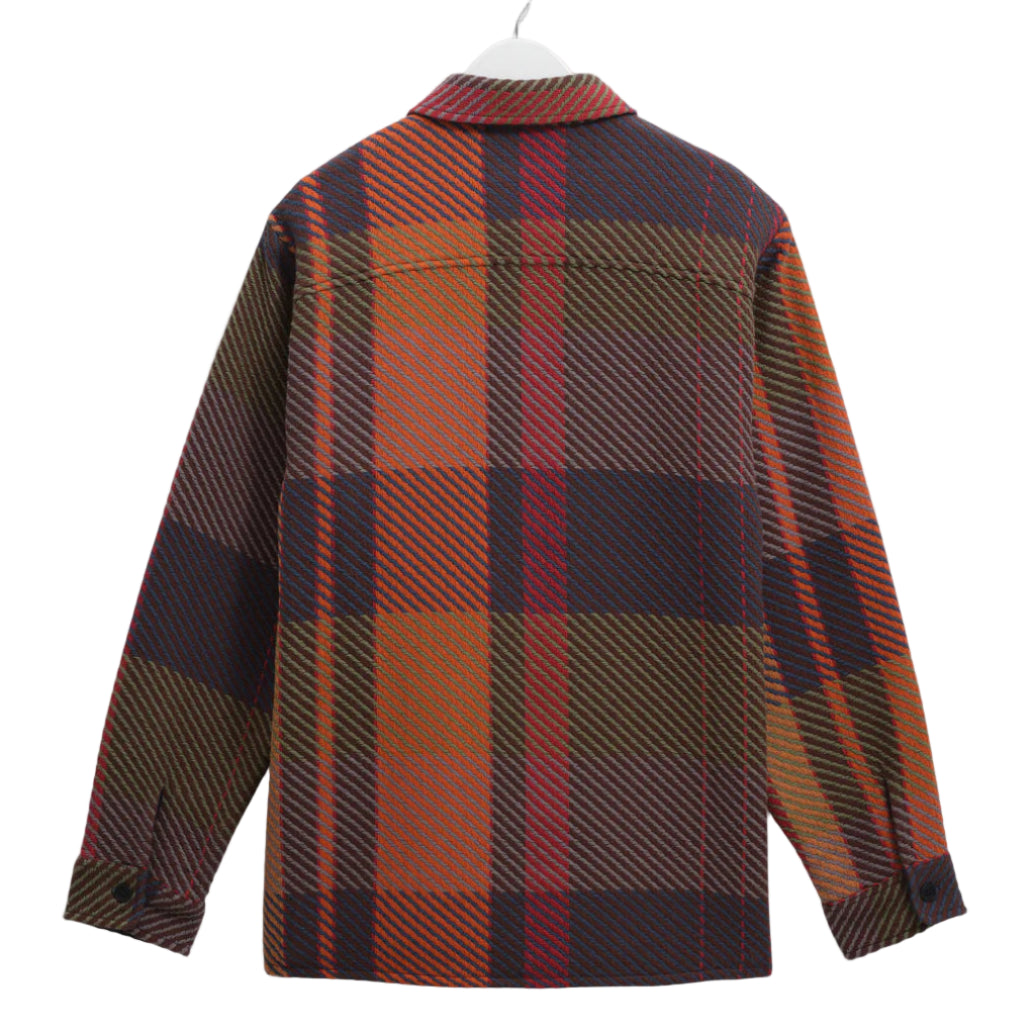 Wax London Whiting Tempo Check Orange Overshirt