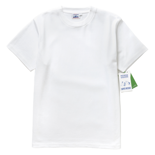 Power Goods Super Weight White Tee